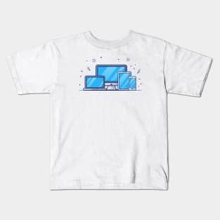 Gadget Set cartoon Kids T-Shirt